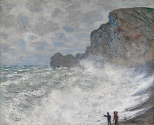 Temps agité à Étretat