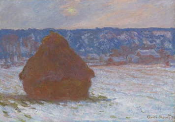 Pile de blé (effet de neige, jour couvert)