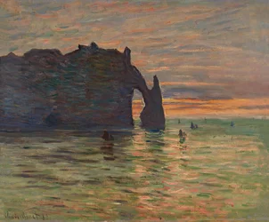 Coucher de soleil à Étretat, 1883