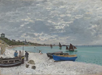 La plage à Sainte-Adresse, 1867