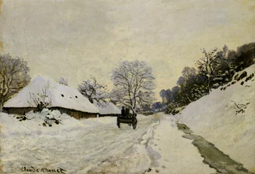 La charrette, ou route sous la neige à Honfleur, 1865