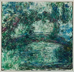 Le pont japonais à Giverny (huile sur toile)