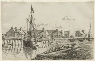 Le Port de Touques, vers 1864