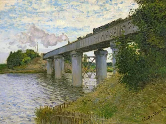 Le pont ferroviaire à Argenteuil