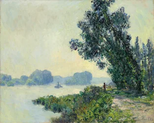 Le chemin de halage à Granval, 1883