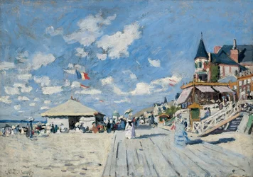 La promenade de la plage de Trouville