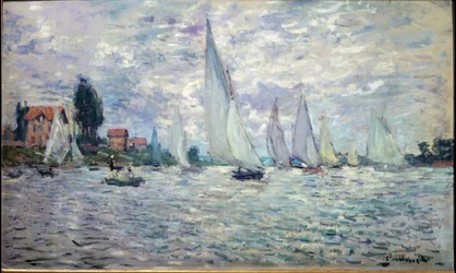 Les bateaux. Régates à Argenteuil
