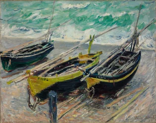 Trois bateaux de pêche, 1886