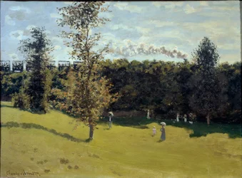 Train dans la campagne, vers 1870
