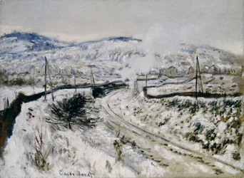 Train dans la neige à Argenteuil