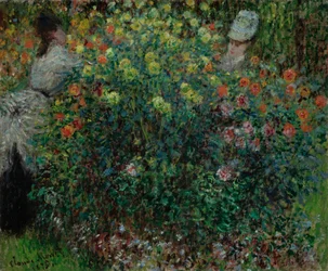 Deux Femmes parmi les Fleurs
