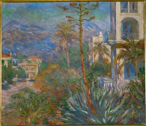 Villas à Bordighera, Italie (huile sur toile)
