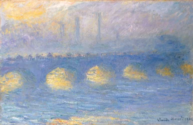 Pont de Waterloo, temps couvert, 1904