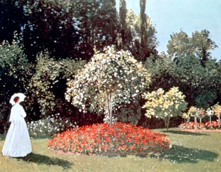 Femme dans le jardin, Sainte-Adresse, 1867