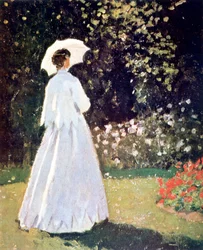 Femme au jardin, Sainte-Adresse, détail, 1867