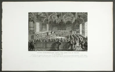 Special Session Held by Louis XVI at the Palace, from the series Tableaux historiques de la Révolution française