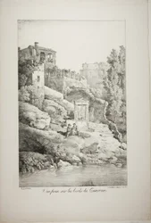 Vue des rives du Teverone