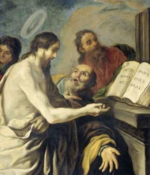 Le Christ demande à Pierre de paître mes brebis