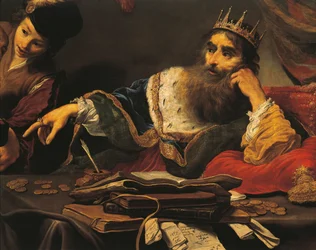 Crésus recevant un tribut de Lydien