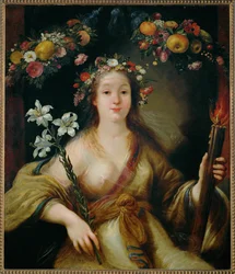 Flora ... (peinture sur toile)