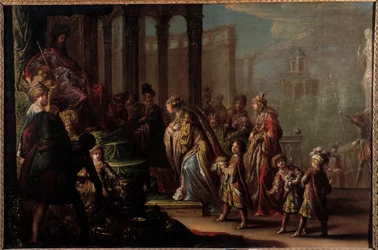 Salomon et la Reine de Saba aussi appelé Esther devant Assuérus Ier (Xerxès Ier)