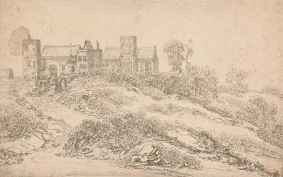Une maison manoir Tudor et une église