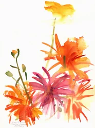 Soucis et autres fleurs, 2004
