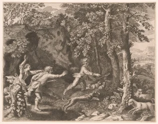 La chasse au loup, planche 5 des Pastorales