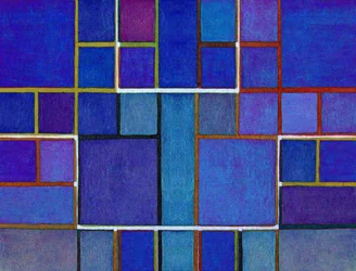 Grilles bleues abstraites