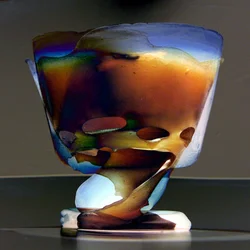 Verre en verre fluide lumineux