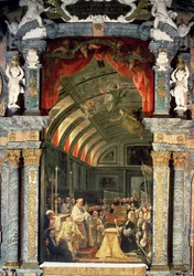 Sainte Communion de Charles II (1661-1700) et sa cour, 1690