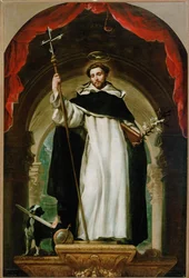Saint Dominique de Guzman (peinture sur toile)