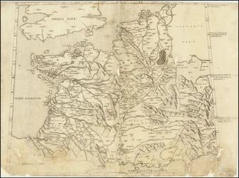 1507 Carte ptolémaïque de la France