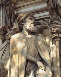 Daniel. La base du Puits de Moïse (sculpture)