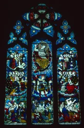 La fenêtre ouest représentant le Jugement dernier par Clayton et Bell, vers 1860