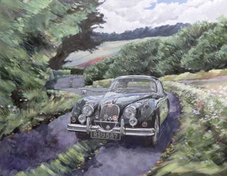 Jaguar XK150 en croisière