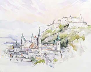 Lever de soleil à Salzbourg