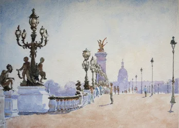 Pont Alexandre III, Paris, 2007 (watercolor)