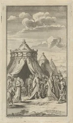 Rencontre entre un prince et un évêque