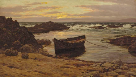 Coucher de soleil sur la côte