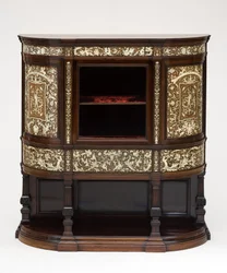 Vitrine, vers 1890