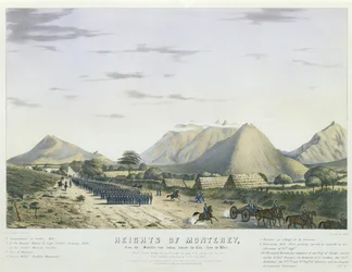 Les hauteurs de Monterey, depuis la route de Saltillo regardant vers la ville, [depuis l