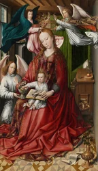 Vierge et Enfant couronnés par des anges