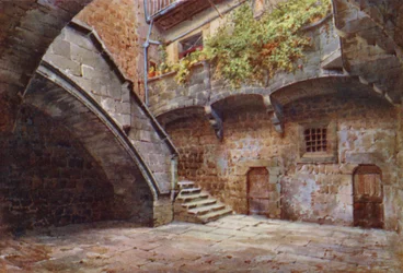 Cour du Palazzo Farnese, Viterbo
