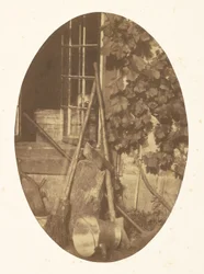 [Nature morte avec matériel de jardinage]