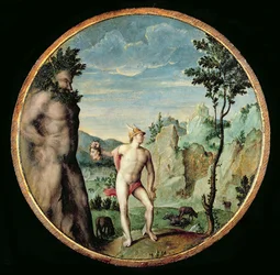 Persée transformant Atlas en pierre