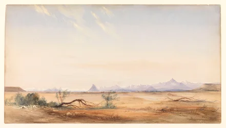 Cordillère des Andes, vue depuis la plaine du Mystère, près de Santa Cruz, c.1878