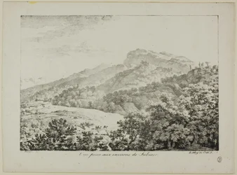 Vue prise dans la région de Subiaco, extrait de Vues d