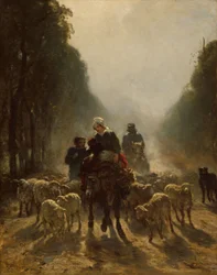 La route du marché, 1858-59