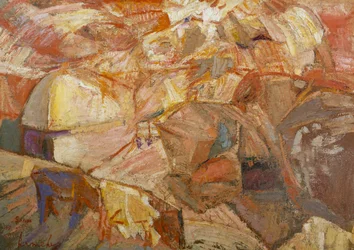 Paysage de récolte dans le Devonshire